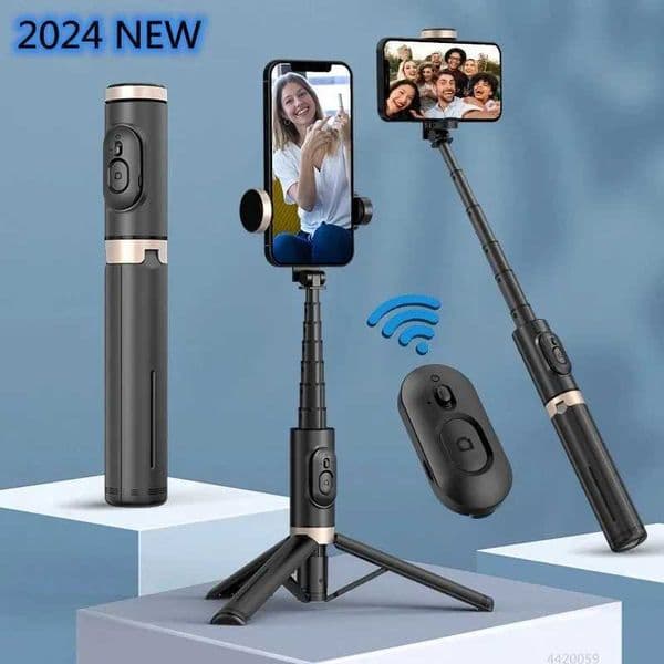 FGCLSY 2024 New Selfie Stick Foldable Wireless Tripod with Shutter Suitable for Z250418