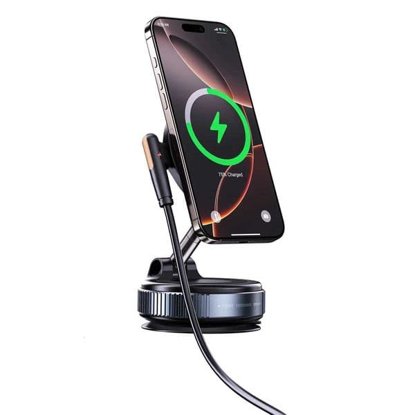 Charging Car Magnetic Phone Holder 360 Degree Rotating Magnetic Vacuum Suction Phone Mount Holder for All PhonesM251118