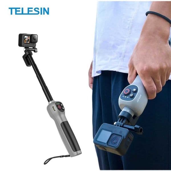 TELESIN 30M Diving Selfie Stick with Remote Control Suitable for Hero 13 12 11 9 8 Black Deep Waterproof Selfie Stick Z250418