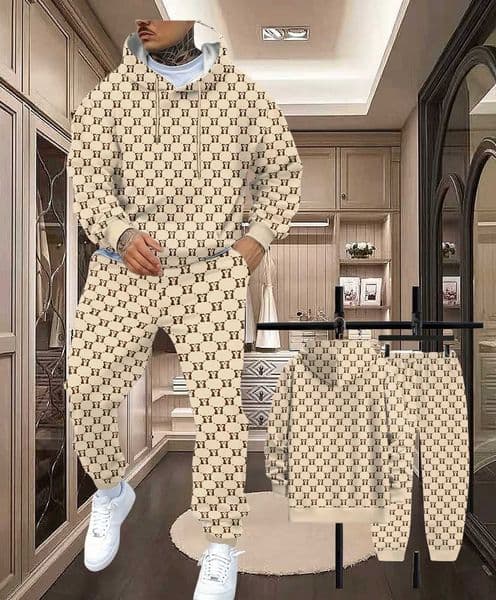 2025 Winter and Autumn Hot Sale New 3D Printed Sweatpants and Hoodie Set Sportswear Mens Clothing Set Street Sportswear M251118