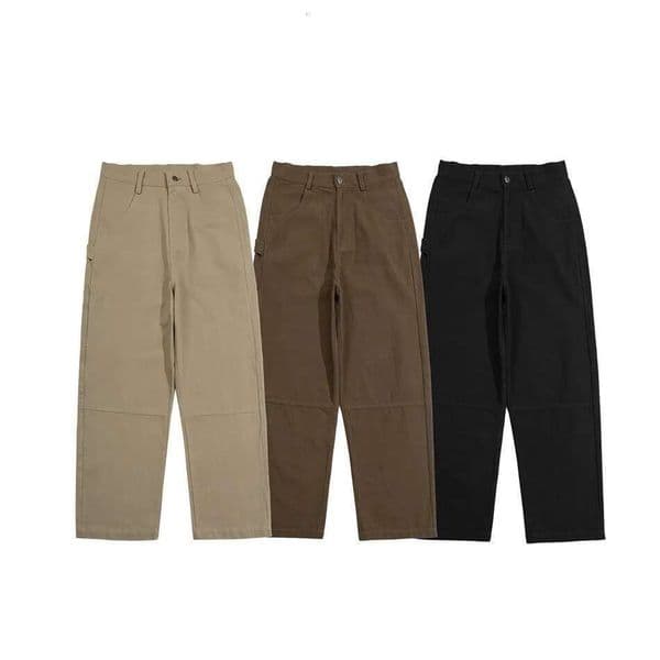 American Vintage Overalls For Men And Women, Street Wear Pants, Wide-Leg Loose Straight Casual Trousers