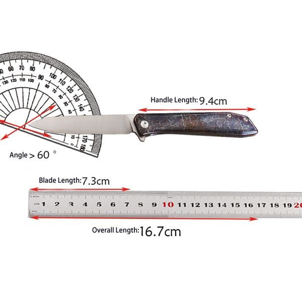 High End A1135 Flipper Folding Knife D2 Satin Blade CNC TC4 Titanium Alloy folding knife Handle Outdoor Camping Hiking Ball Bearing EDC Pocket Knives