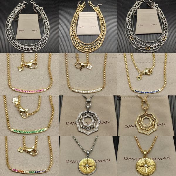 2025 New DY Classical Style Necklace Exquisite Diamond High Quality Elegant Jewelry for Any Occasion Men and Women