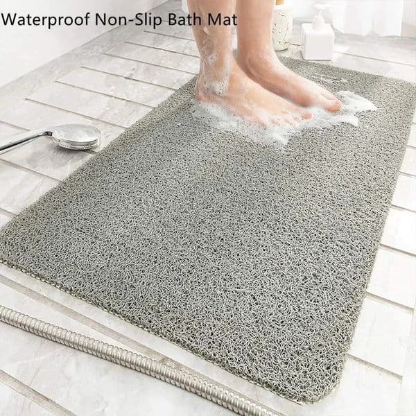 1Pc Bathroom Anti-slip Mat Mildew Proof Waterproof Shower Mat Soft Massage Home Bath Kitchen PVC Washable Quick Drying Floor Rug 251114