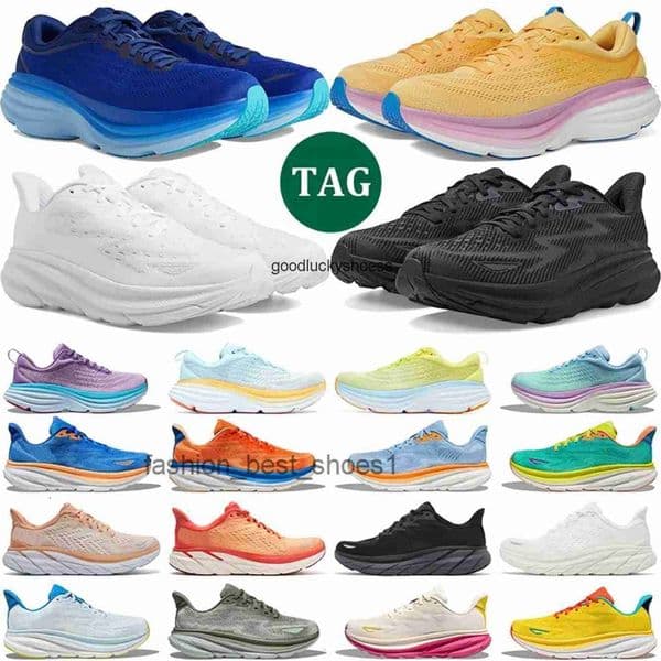 Hokawomen Hokamen Clifton10 9 Bondi 9 8 Running Shoes for Men Women Coastal Sky Shifting Sand White Bellwether Blue Castlerock Mens Trainer