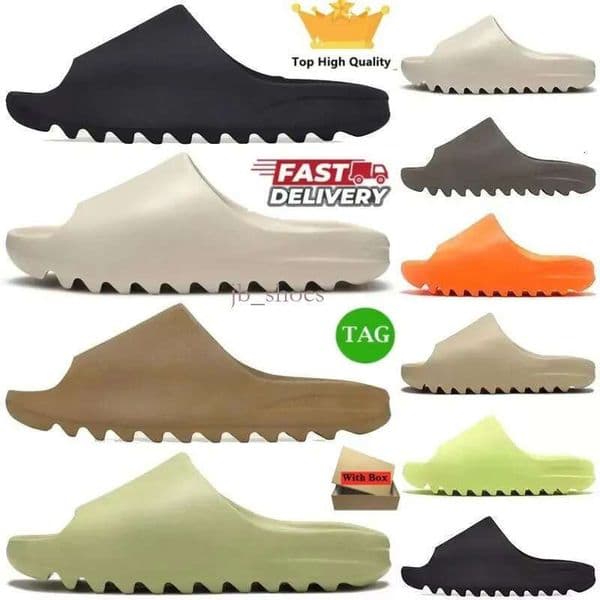 Designer Slides Slipper Men Women Onyx Slippers Core Earth Brown Bone Black Orange Soot Outdoor Fashion Slide Mens Womens Sandals 36-48