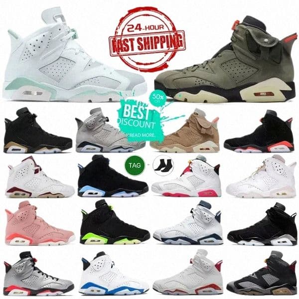 designer Basketball Shoes 6 6s j6 shoes sneakers Cool Grey Midnight Navy Carmine Olive Blue Electric Green Bordeaux White Red Oreo Mens Trainers Sport x9D2#