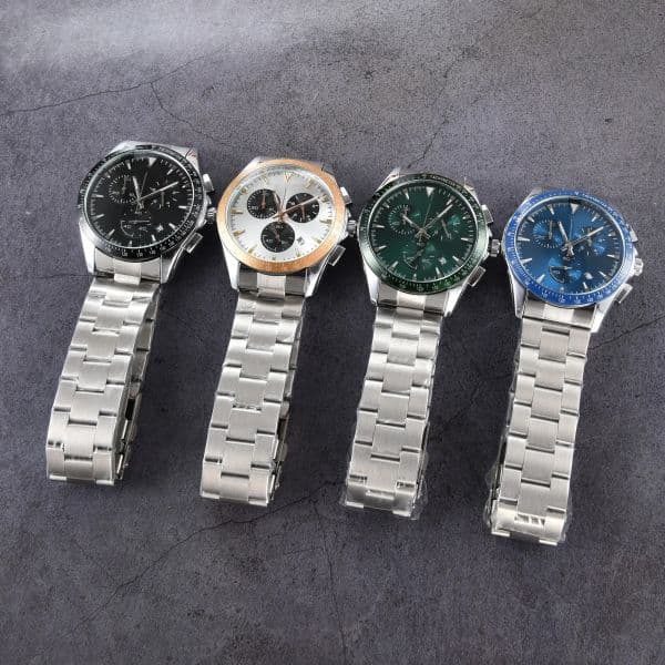 Men's Designer sports waterproof watch stainless steel strap Men's business leisure watch