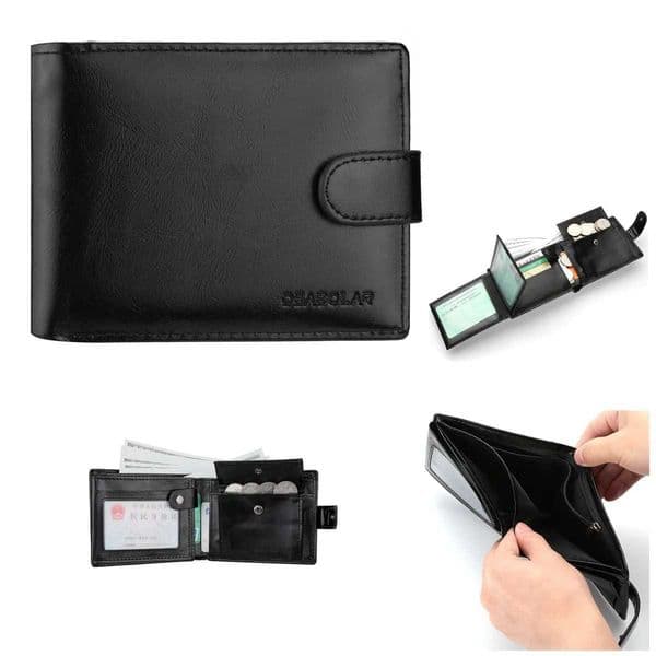 Mens Wallet Large Capacity Multi-Function Short Wallet Multi-slot Zipper Coin ID Credit Card Holder Mens WalletT251118