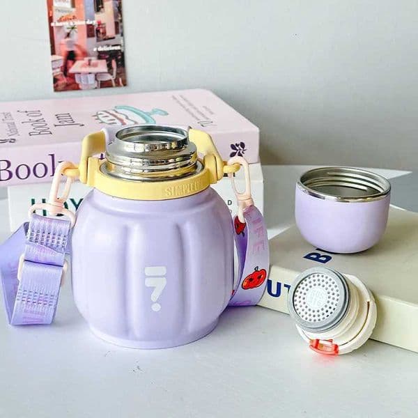 New popular pumpkin cup large-bellied portable insulated cup mini cute large-capacity insulated cup large-bellied cup Y251118