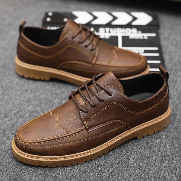 Mens Casual Shoes Classic Business Leather Shoes for Men Fashion Handcrafted Mens Dress Shoes Comfortable Flats Loafers 251114