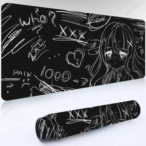 Mousepad Kawaii Desk Mat Anime Mouse Mats Kawaii Gaming Pad on The Table Setup Gamer Accessories Keyboard Pad Mouse Rug CarpetM251119
