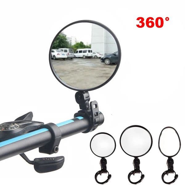 Bicycle Rearview Mirror Wide Angle Convex Reflector Mountain Bike Silicone Handle 251113