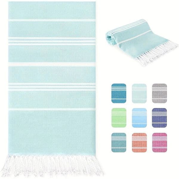 100X180cm Turkish Beach Towel Oversized Sand Free Tassel Quick Dry Swim Large Light Travel for Adults Gifts Accessories 251114