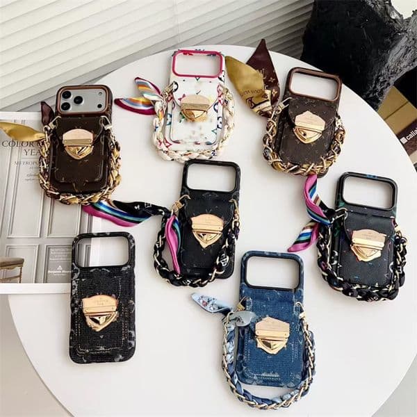 Designer Crossbody Phone Case Luxury Case for 17Pro Max 17pro 17 16 16promax 15 14promax 14 13 12 Card Holder Mobile Cell Phone Cases Cover With Lanyard Z260604