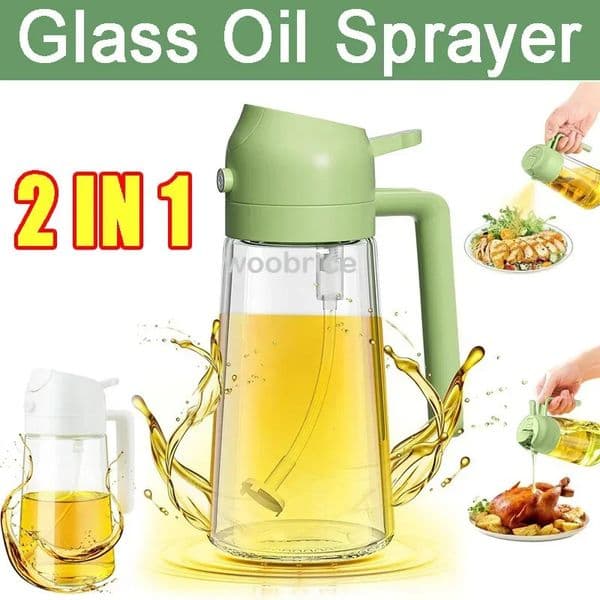 Spray Oil Spray Glass Container Olive Oil Spice Jars Dispenser 500ml Kitchen Cooking Oil Dispenser Vaporizer Cruet for Camping 251114