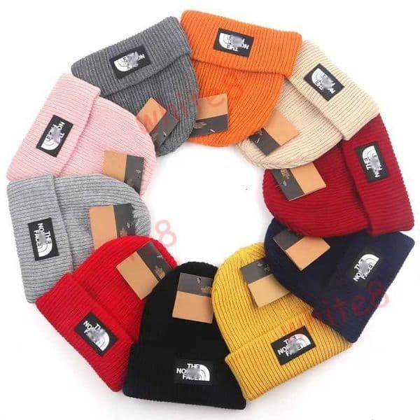 Designer Beanie/Skull Caps Winter cold hat for both men and women, simple knitted hat with embroidered letters, warm woolen hat, outdoor cold proof pullover