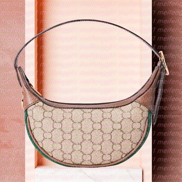 Vintage Nylon canvas Croissant Half moon bag lady Luxury Designer Mini Shoulder tote underarm bag for Women's mens clutch handbag Even crossbody Bags purses