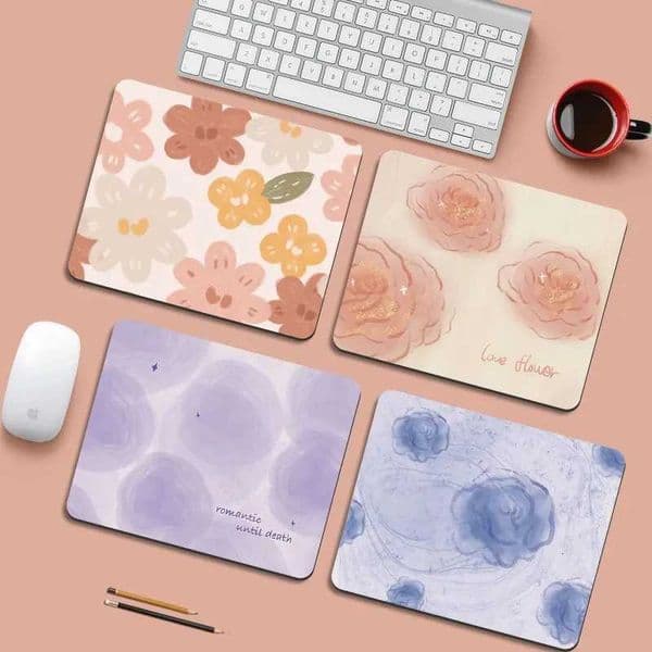 Various Flowers Kawaii Pad Small XS Rubber Mousepad For PC Gamer Desktop Decoration Office Mouse Mat Deskmat Rug Stitched EdgeM251119