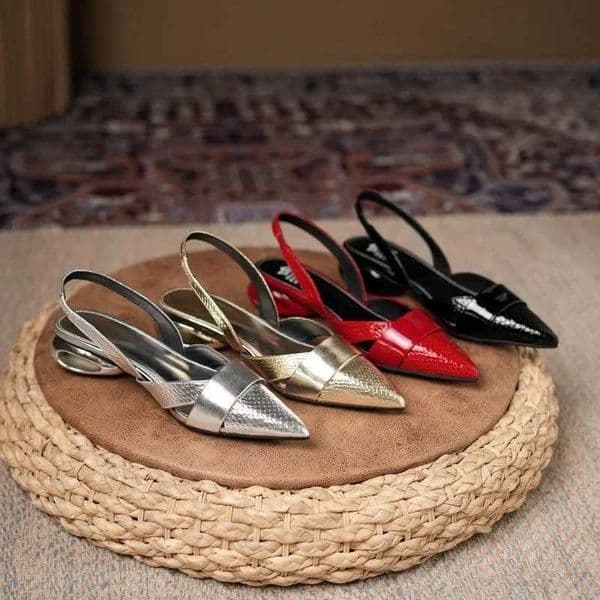 Womens Sandals Luxury Designer Strap Shoes Womens Pointed Heel Gold Sier Red Pump Block Heel Sandals WomensXJ250419