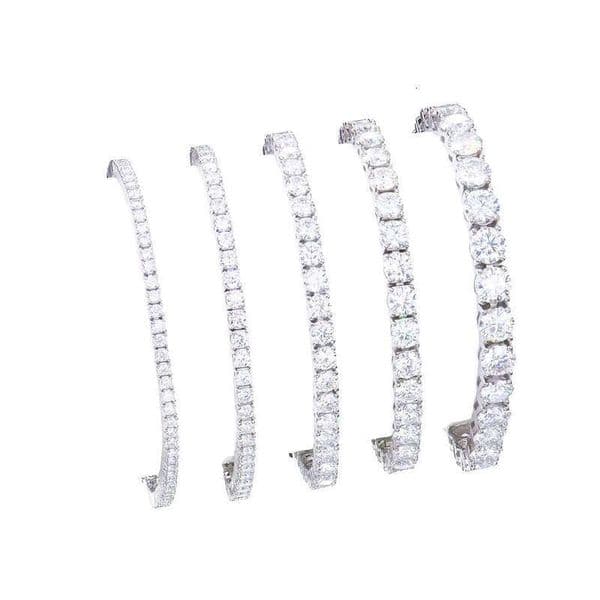 Iced Out 3mm 6/6.5/7/7.5/8/ 8.5inch Chain Sterling Sier VVS Moissanite Tennis Bracelet for Men and Women