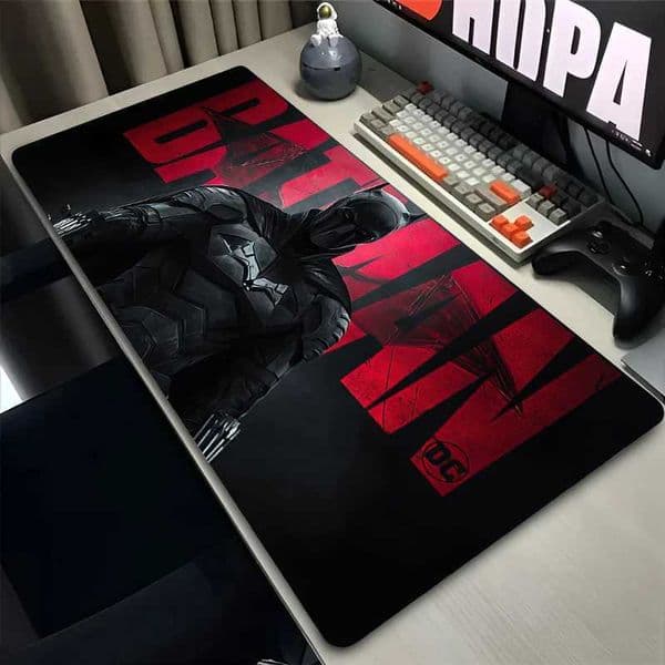 Black Non-slip Table Mat Gaming Accessories B-Batman Anime Mouse Pad Large Mousepad Office Laptop Keyboard Deskpad Rubber CarpetM251119