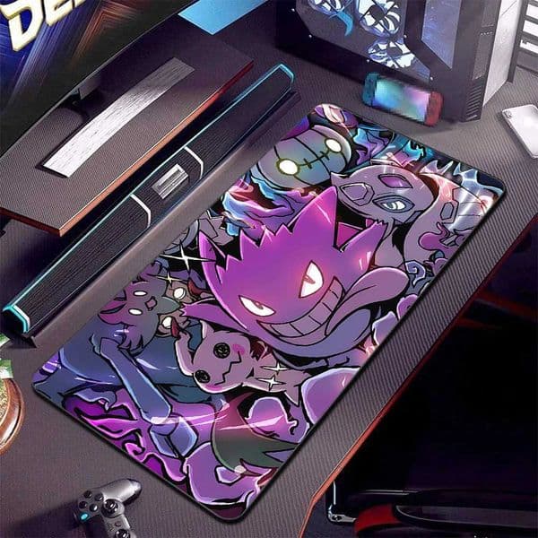 Purple Japan Anime Mouse Pad PC Cool P- Gamer Cabinet Keyboard Rug XXL G-gengar Extended Desk Mat Laptop Kawaii MousepadM251119
