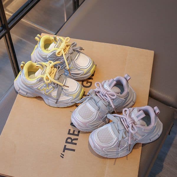 New designer Girls Running Shoes Boys Sports Shoes Spring and Autumn New Sports Soft Sole Girls Children s Shoes for Older Kids
