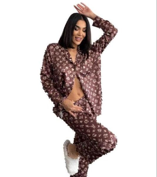 HOT Spring Autumn Women Pamas Set Long Sleeves Full Pants Pijama New ice Silk Sleepwear Leisure Loungewear Girls Nightwear with headband