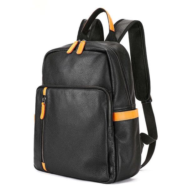 Genuine Leather Multifunctional Large Capacity Men S Casual Top Layer Cowhide Laptop Backpack High Quality Luxury Bags