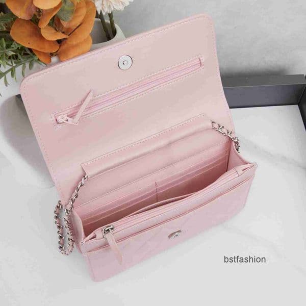 10a Top quality woc bag designer bag chain bag cc bag shoulder bag women crossbody bag 19cm classic quilted caviar purse fashion evening bag H5GL