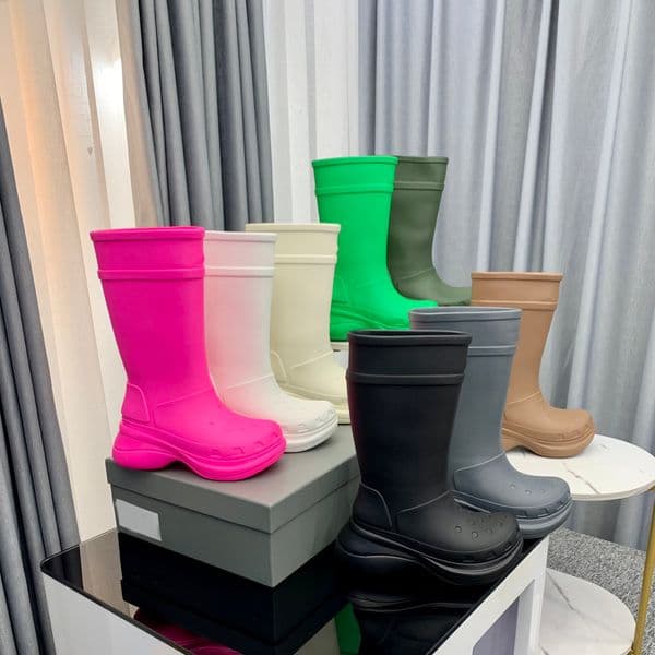 size 35-43 Designer Rain Boots Lace-Up best Quality Men Women Real Leather Half Classic Style Shoes Winter booties Fall Snow Boots Canvas Ankle Boot