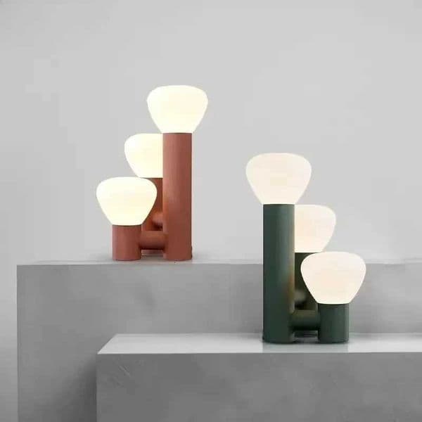 Postmodern Art Wrought Iron Glass Desk Lamp Designer Hotel Bedroom Bedside Living Room Model Room Decoration Lighting Fixtures M251119