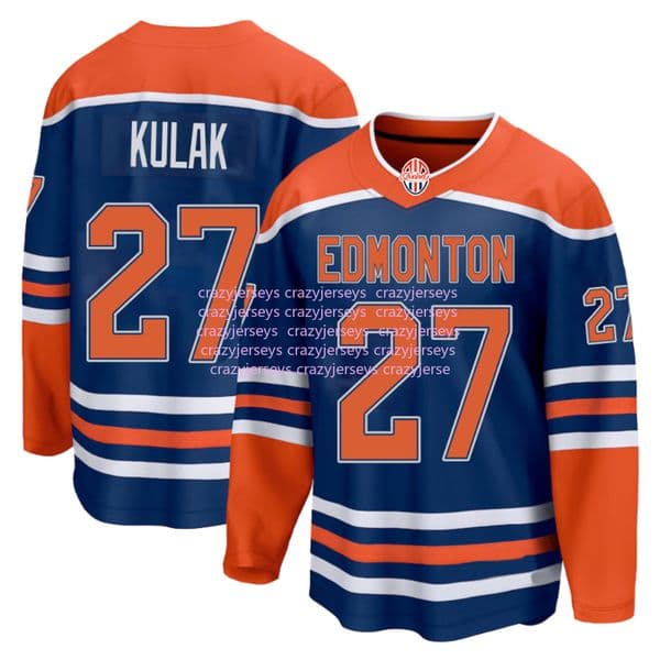 Leon Draisaitl Hockey Jersey Zach Hyman Evander Kane Skinner Nurse Embroidery Custom Number Name Mens Womens Youth