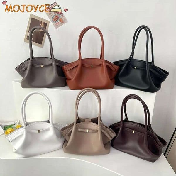Fashion Women's Niche Handbag Design Trapezoid Bags Large Capacity Exquisite Shoulder 2025 New Vintage Solid Tote Bag