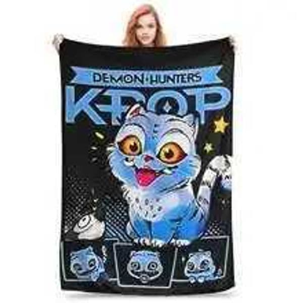 K-pop Demon Hunter 3D Print Flannel Blanket Soft Warm Blanket for Home Living Room Bedroom Decor for Borthday Gift for Girl FansXJ251120