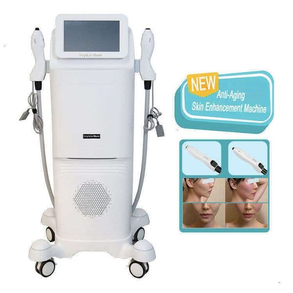 Factory Outlet Skin Deep Rejuvenation RF Face & Eye Care Collagen Regeneration Machine 2 Handles Waist Thinning Body Fat Loss Standing Apparatus
