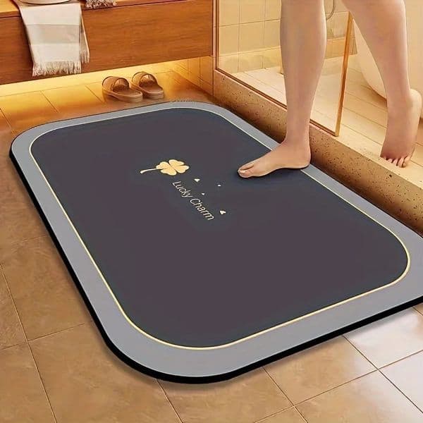 Super Absorbent Bath Mat 1pc Super Absorbent Diatomite Bath Mat Non-slip And Water-absorbing Floor Mat Quick Dry mat 251114