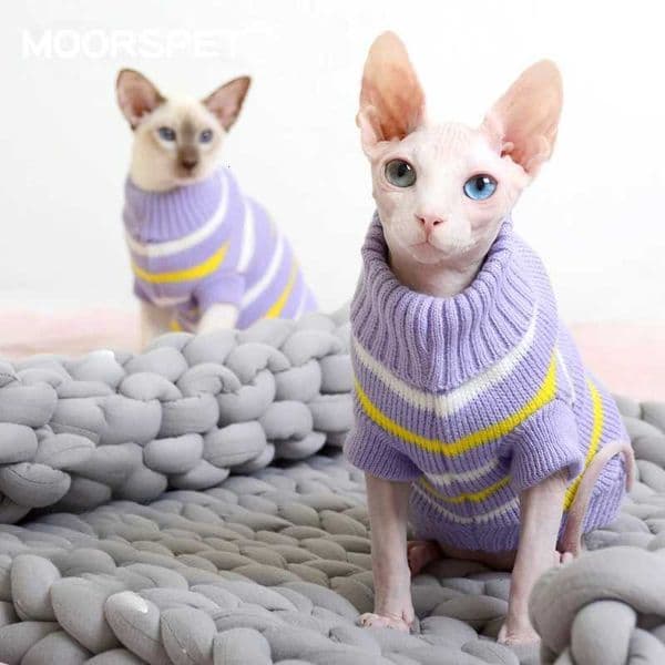 2025 Warm Cat Sweater Autumn/Winter Edition Hairless Cat Sphinx German Cat ClothesM251120