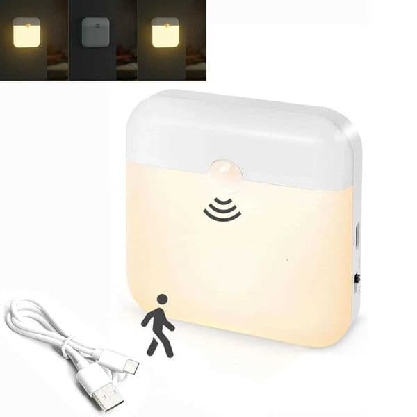 Motion Sensor Night Light Rechargeable Stick-On LED Closet Light Auto On Off Wall Light Automatically Closet Lights Night LampW251120