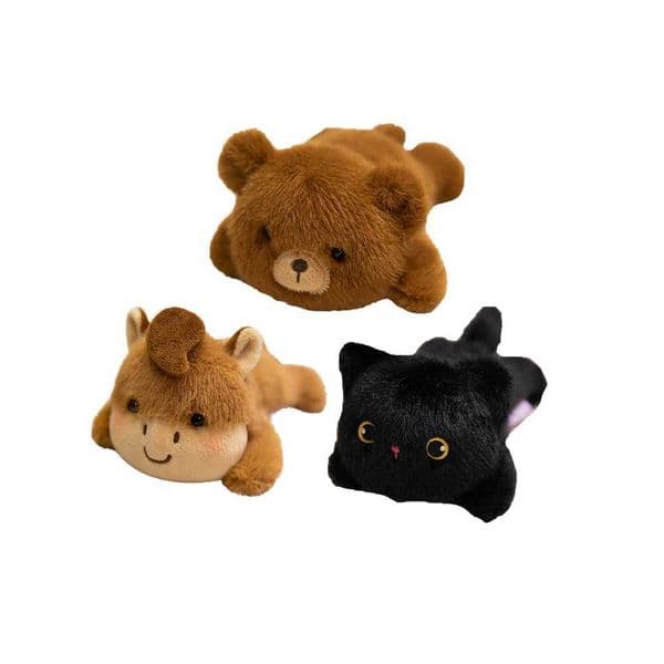 Functional Stuffed Bear Highland Cow Refrigerator Elephant Plush box Toy Lobster Soft Dolls With Magnet C251202 W260306
