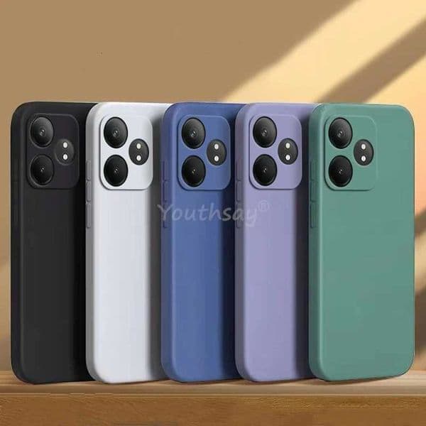 For Realme GT 6 Case Realme GT 6 Cover Liquid Silicone Plain TPU Anti-drop Phone Protector Cover Realme GT 6 T CaseW251120