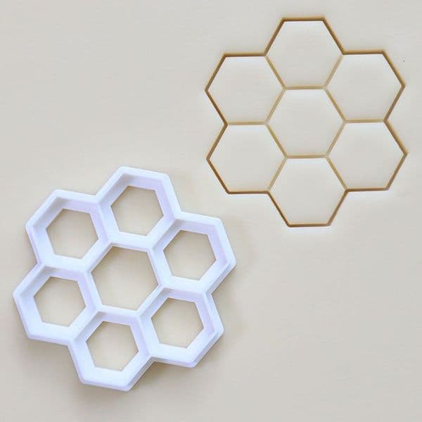 New Embossing DIY Plastic Cartoon Cookie Bee Honeycomb Mold Stamp Grinding Tool