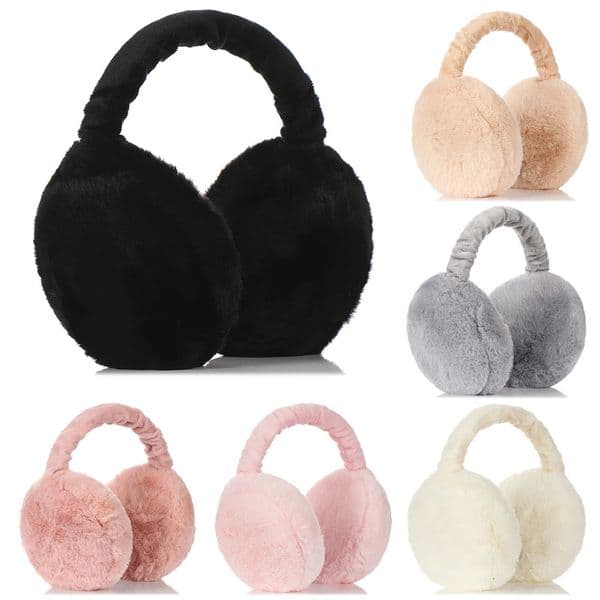 Soft Plush Ear Warmer Winter Warm Earmuffs for Women Men Fashion Solid Color Earflap Outdoor Cold Protection EarMuffs Cover 251120