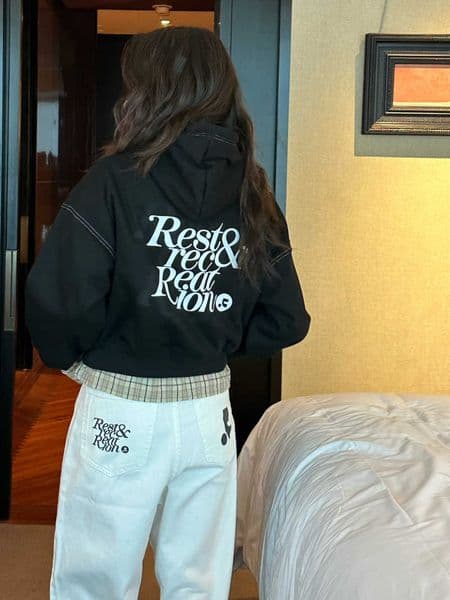 Trendy designer brand letter print hooded and fleece sweatshirt for women RR casual short hoodie for women Y250420