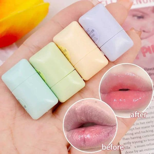 2pcs/set Mini Tea Lip Balm Moisturizing Anti-dry Easy To Carry Lipstick Lasting Nourishment Cute Lip Gloss Daily Care Lip BalmXJ251120