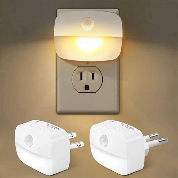 LED Night Light Motion Sensor EU US Plug Lamp Nightlights For Children Bedroom Decoration Hallway Stairs WC Bedside Night LampW251120