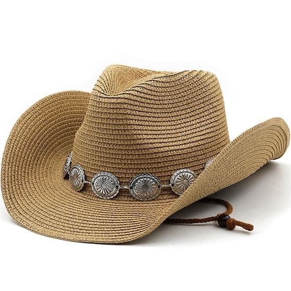 Summer Men Women Straw Hollow Western Cowboy Hat Elegant Lady Punk Sombrero Hombre Cowgirl Outdoor Jazz Beach Sun hat 250420