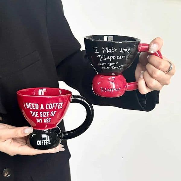 Vintage Mug with High Aesthetic Value for Girls Ceramic Household Water Cup Office Coffee Cup Funny Mugs Y251119