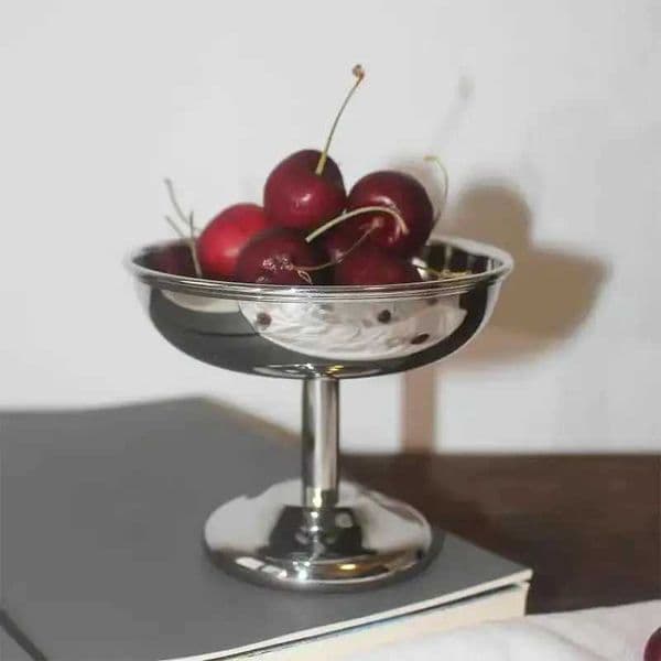 Ice Cream Cup Stainless Steel Snack Dish Kitchen Salad Sorbet Making Bowl Bar Wine Glasses Pudding Dessert Fruit Plate Tableware Y251119